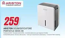 Trony Ariston deumidificatore portatile deos 30 offerta