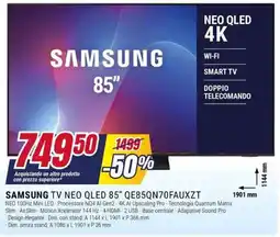 Trony SAMSUNG TV NEO QLED 85" QE85QN70FAUXZT offerta