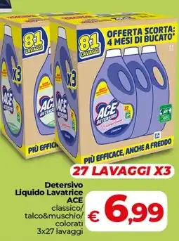 Coop Detersivo Liquido Lavatrice ACE offerta