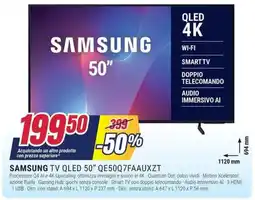 Trony SAMSUNG TV QLED 50" QE50Q7FAAUXZT offerta