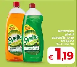 Coop Detersivo piatti aceto/limone SVELTO offerta