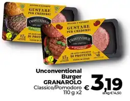 Coop Unconventional Burger GRANAROLO offerta