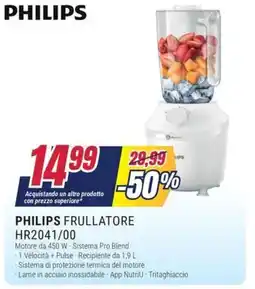 Trony PHILIPS FRULLATORE HR2041/00 offerta