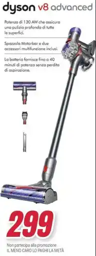 Trony dyson v8 advanced offerta
