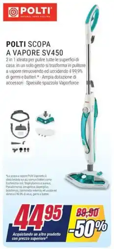 Trony POLTI SCOPA A VAPORE SV450 offerta