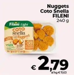Coop Nuggets Coto Snella FILENI offerta