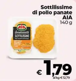 Coop Sottilissime di pollo panate AIA offerta