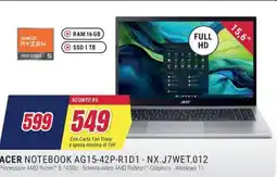 Trony ACER NOTEBOOK AG15-42P-R1D1 - NX.J7WET.012 offerta