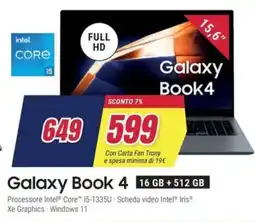 Trony SAMSUNG Galaxy Book 4 offerta
