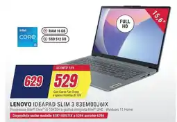 Trony LENOVO IDEAPAD SLIM 3 83EM00J6IX offerta