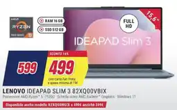 Trony LENOVO IDEAPAD SLIM 3 82XQ00VBIX offerta