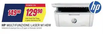 Trony HP MULTIFUNZIONE LASER M140W offerta