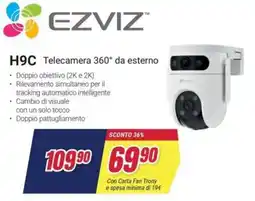 Trony EZVIZ H9C Telecamera 360° da esterno offerta