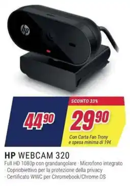 Trony Hp webcam 320 offerta