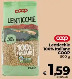 Coop Lenticchie 100% Italiane COOP offerta