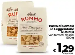 Coop Pasta di Semola Le Leggendarie RUMMO offerta