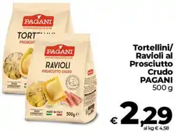 Coop Tortellini/ Ravioli al Prosciutto Crudo PAGANI offerta