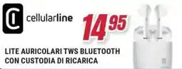 Trony Cellularline lite auricolari tws bluetooth con custodia di ricarica offerta