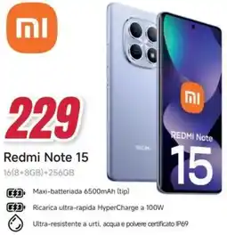 Trony Xiaomi Redmi Note 15 offerta