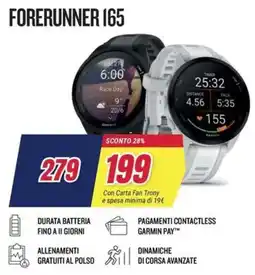 Trony Garmin forerunner 165 offerta