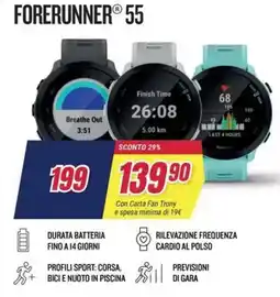 Trony Garmin Forerunner 55 offerta
