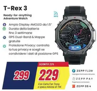 Trony amazfit T-Rex 3 offerta