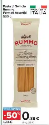 Carrefour Pasta di Semola Rummo Formati Assortiti offerta