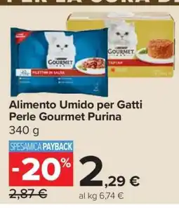 Carrefour Alimento Umido per Gatti Perle Gourmet Purina offerta