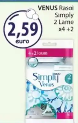 Acqua & Sapone VENUS Rasoi Simply 2 Lame offerta
