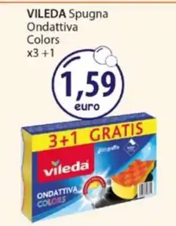 Acqua & Sapone VILEDA Spugna Ondattiva Colors offerta