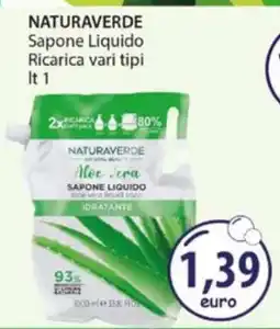 Acqua & Sapone NATURAVERDE Sapone Liquido offerta