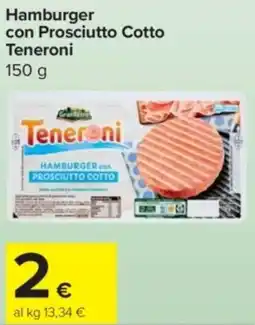 Carrefour Express Hamburger con Prosciutto Cotto Teneroni offerta