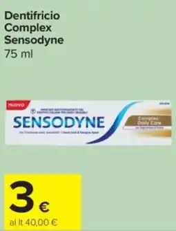 Carrefour Express Dentifricio Complex Sensodyne offerta
