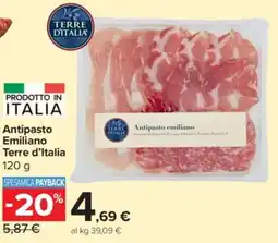 Carrefour Express Antipasto Emiliano Terre d'Italia offerta