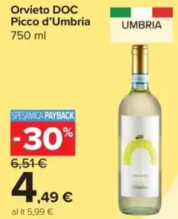 Carrefour Express Orvieto DOC Picco d'Umbria offerta