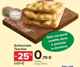 Carrefour Express Schiacciata Toscana offerta