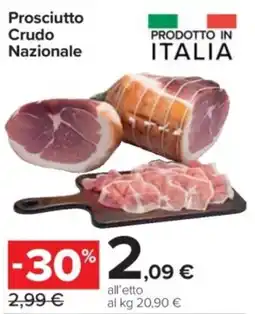 Carrefour Express Prosciutto Crudo Nazionale offerta
