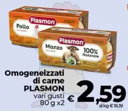 Coop Omogeneizzati di carne PLASMON offerta