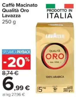 Carrefour Express Caffè Macinato Qualità Oro Lavazza offerta