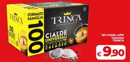 Coop 100 Cialde caffè cremoso TRINCA offerta