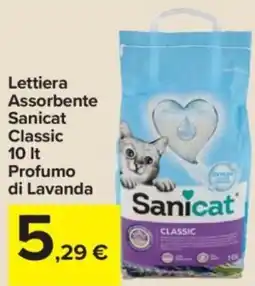 Carrefour Express Lettiera Assorbente Sanicat Classic Profumo di Lavanda offerta