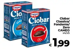 Coop Ciobar Classico/ Fondente/ Zero CAMEO offerta