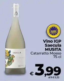 Coop Vino IGP Saecula MUSITA Catarratto Mosso offerta