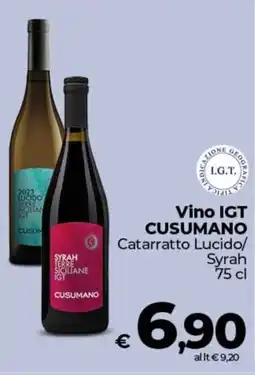 Coop Vino IGT CUSUMANO Catarratto Lucido/ Syrah offerta