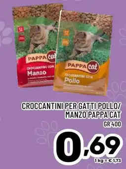 Il Centesimo Croccantini per gatti pollo/ manzo pappa cat offerta