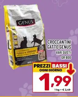 Il Centesimo Croccantini gatto genus offerta