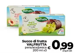 Coop Succo di frutta VALFRUTTA pera/ace/pesca offerta