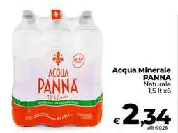 Coop Acqua Minerale PANNA Naturale offerta