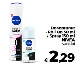 Coop Deodorante Roll On Spray NIVEA offerta