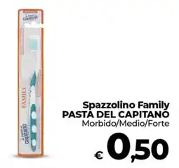 Coop Spazzolino Family PASTA DEL CAPITANO Morbido/Medio/Forte offerta